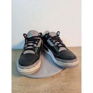 JORDAN 3 Retro GS Green Glow Black Cement Size 8 CT8532-031